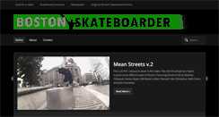 Desktop Screenshot of bostonskateboarder.com