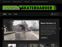 Tablet Screenshot of bostonskateboarder.com